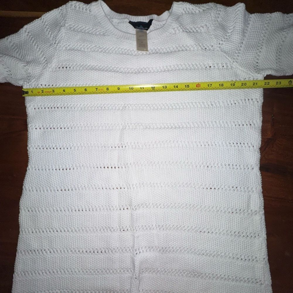 🆕 margaritaville long sleeve loose knit sweater w/ fringe, rib cuffs sz L - Picture 8 of 11